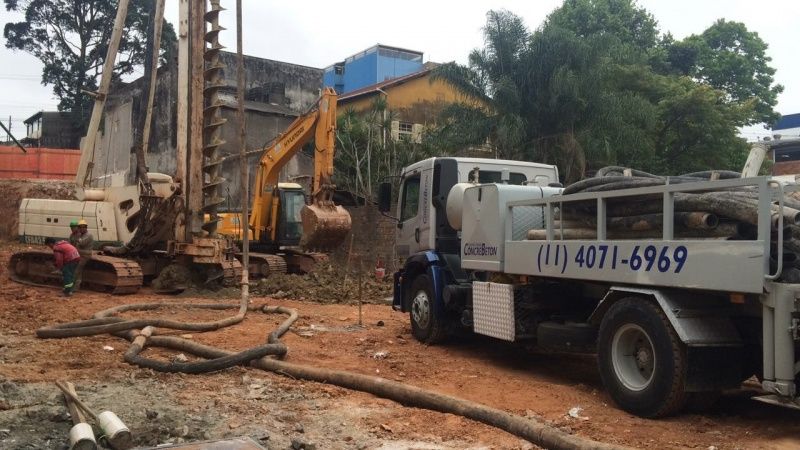 Aluguel de Bomba de Concreto Estacionária