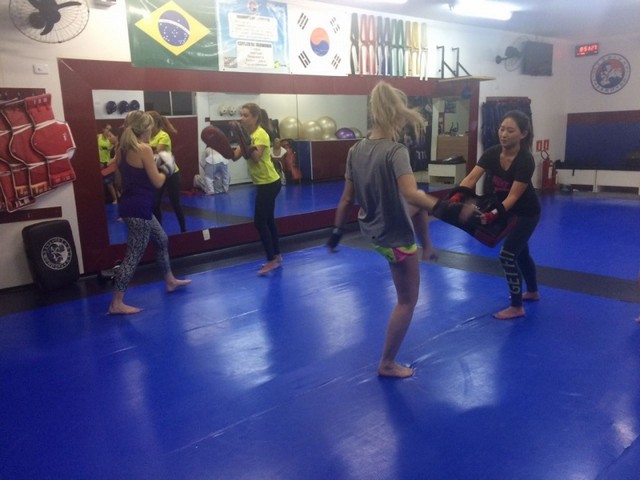 Aula de Tae Boxe Intermediário