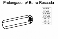 Barra Roscada com Porca