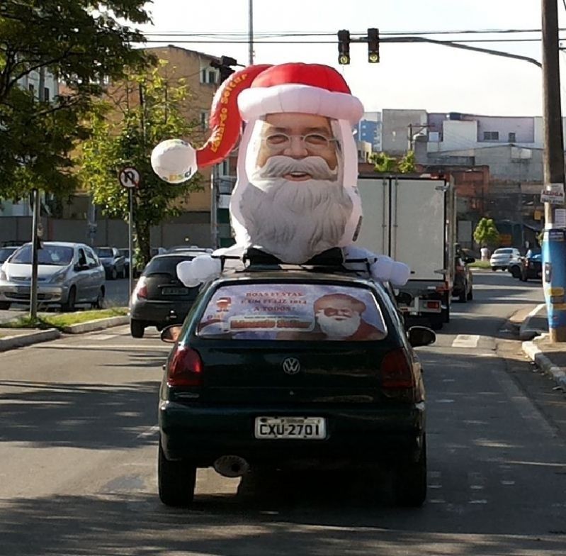 Boneco Papai Noel Inflável