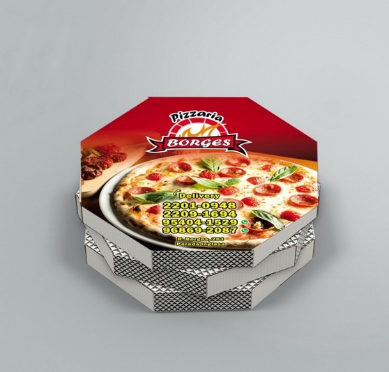 Caixa de Pizza Oitavada