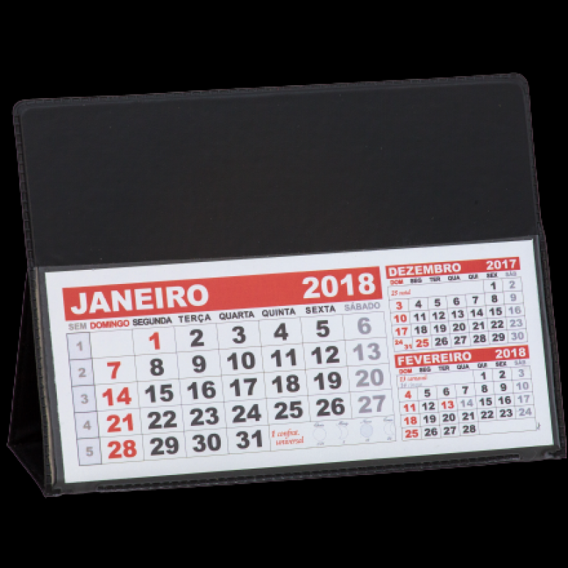 Calendário de Mesa com Espiral