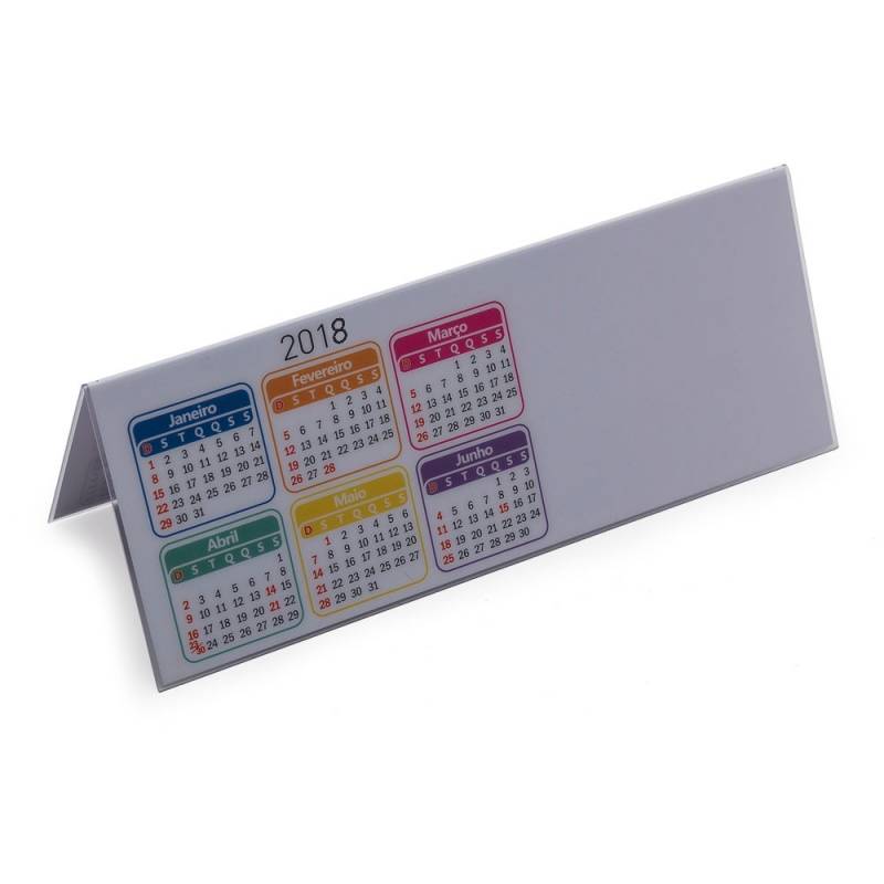 Calendário de Mesa em PVC para Personalizar