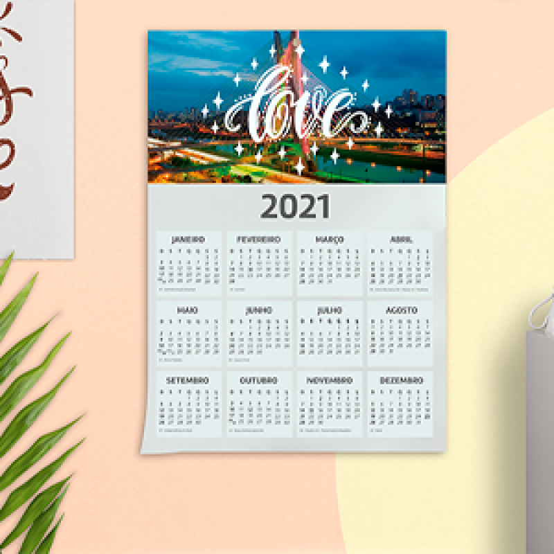 Calendário Grande Personalizado