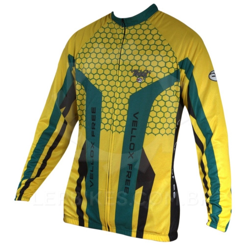 Camisa de Ciclismo Manga Longa Masculina