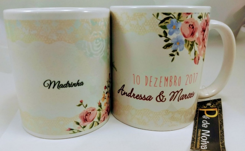 Caneca para Madrinha de Casamento