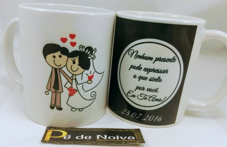 Caneca Porcelana para Casamento