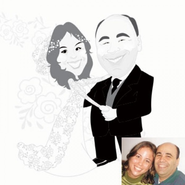 Caricatura de Casamento na Zona Norte