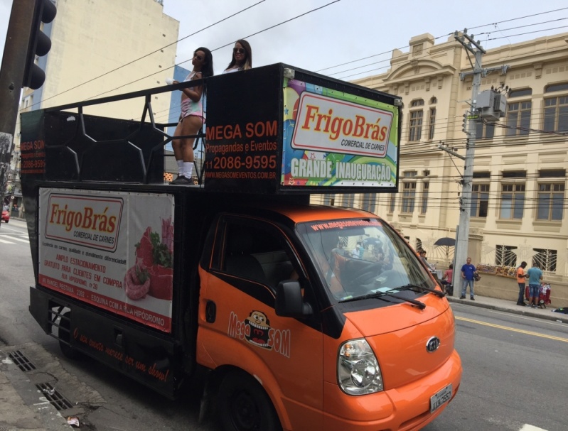 Carro de Som para Propaganda de Lojas