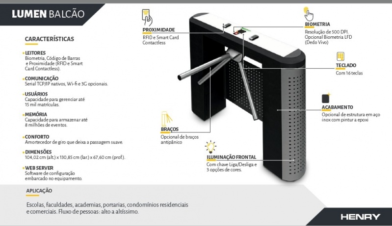 Catracas de Controle de Acesso