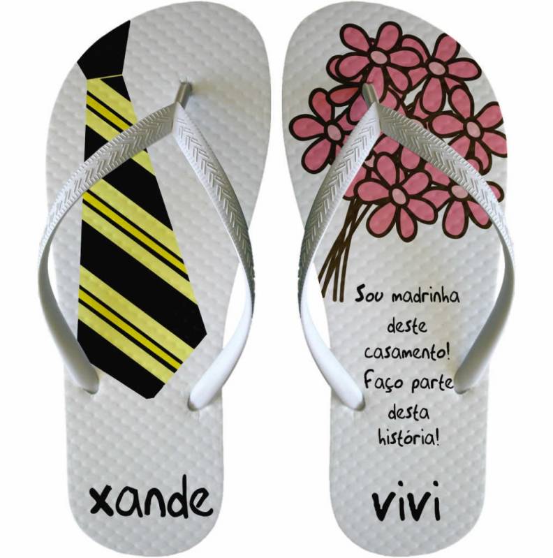 Chinelo Customizado para Brinde de Formatura