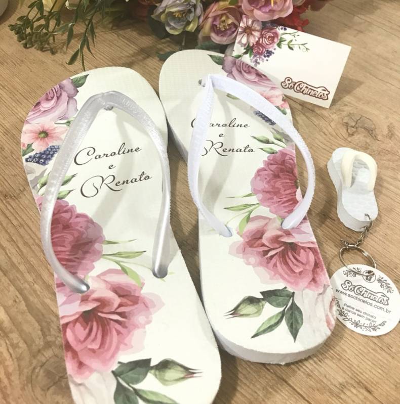 Chinelo para Aniversário de Casamento