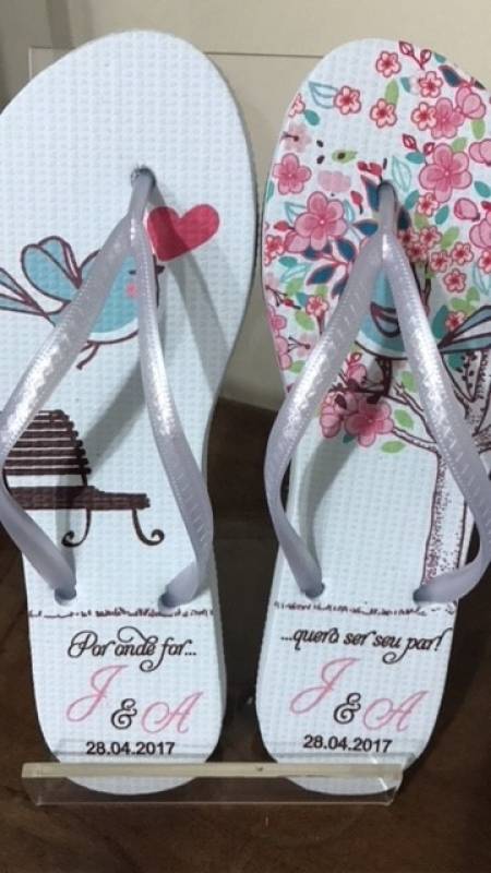 Chinelo para Aniversário