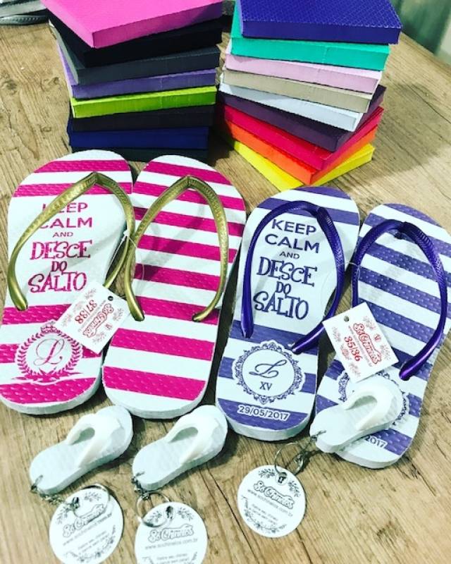 Chinelo Personalizado para Aniversário