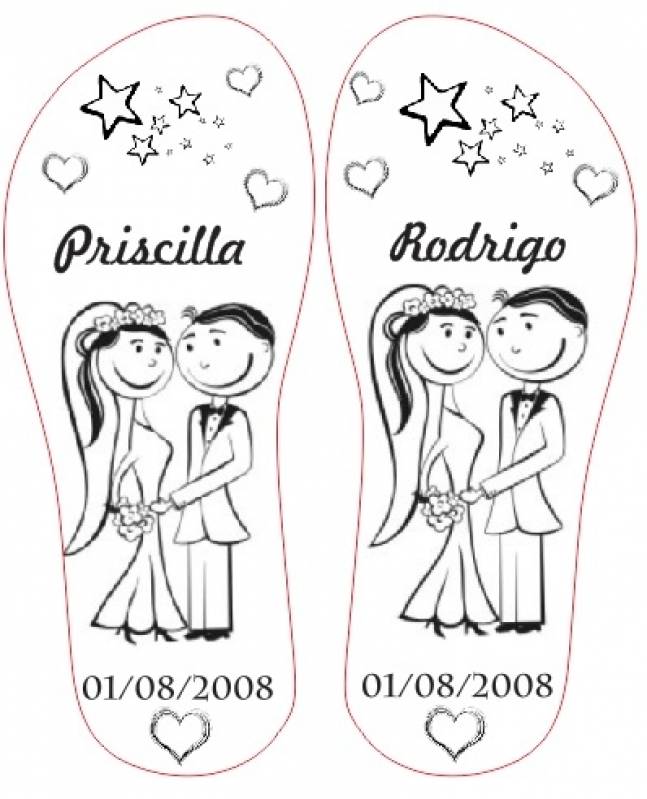 Chinelo Personalizado para Brinde de Festa