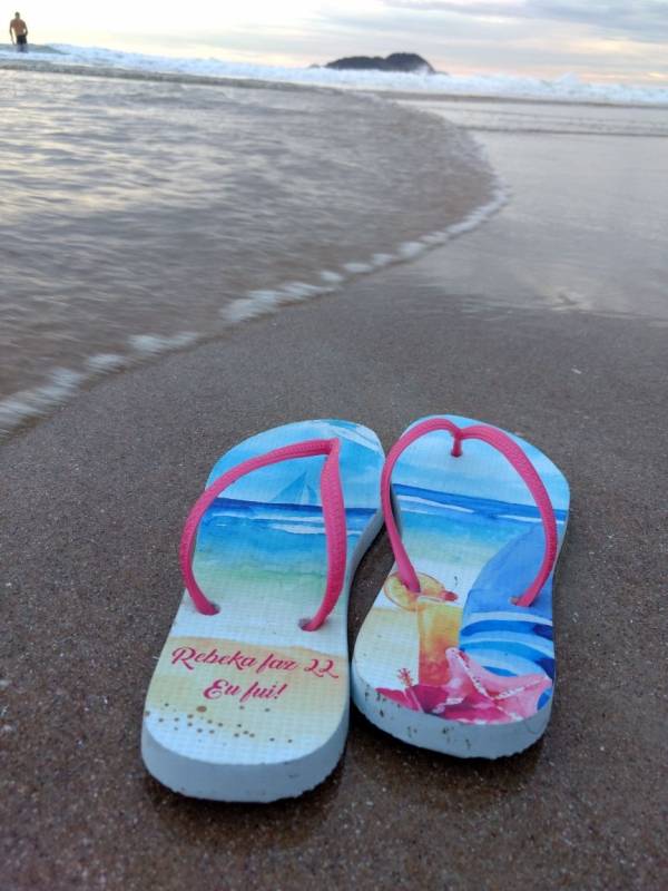 Chinelo Personalizado para Casamento Havaiana