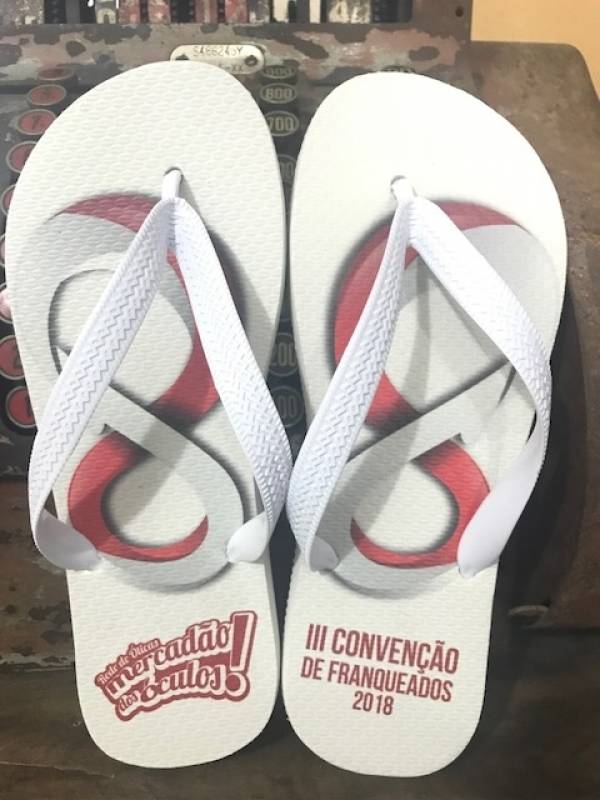 Chinelo Personalizado para Feira Promocional