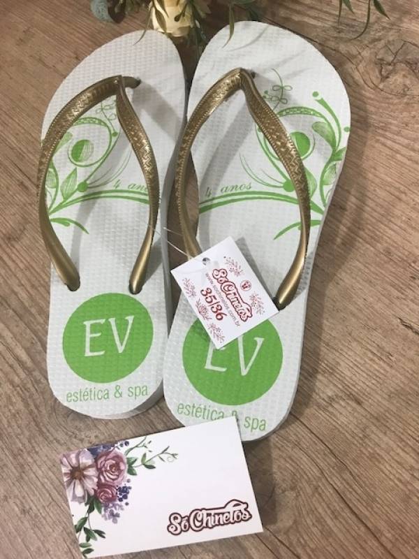 Chinelos Personalizados para Formatura de Farmácia