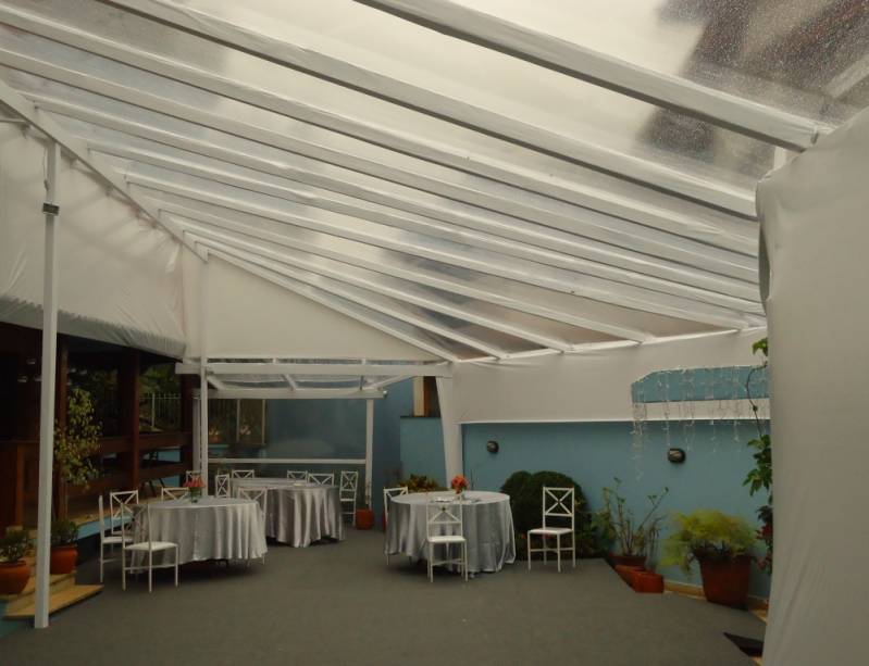 Cobertura Transparente para Festa de Debutante