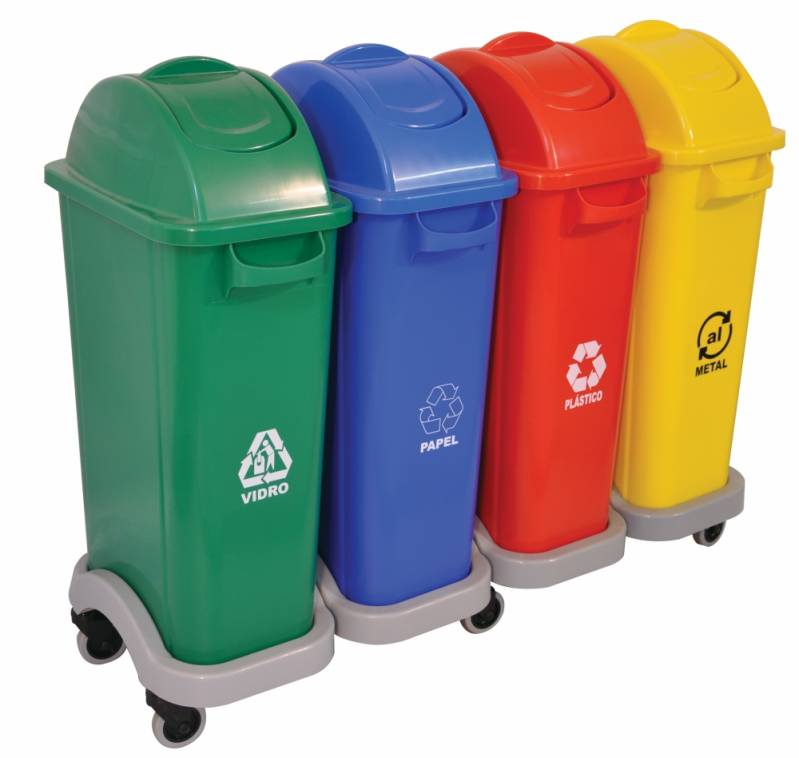 Coletores de Lixo com Tampa Basculante