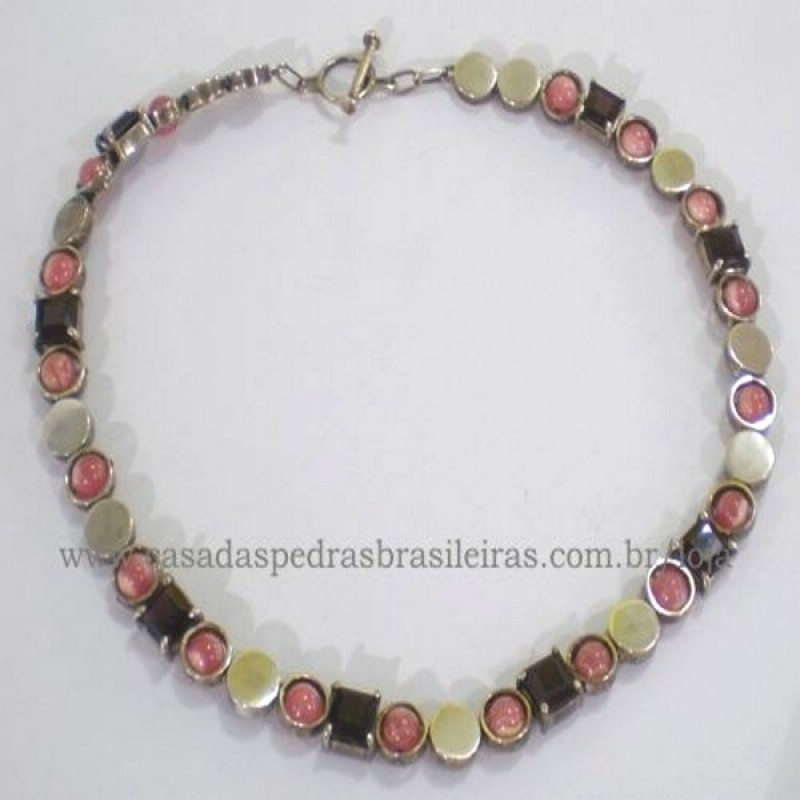 Conjunto com Pedras Azuis