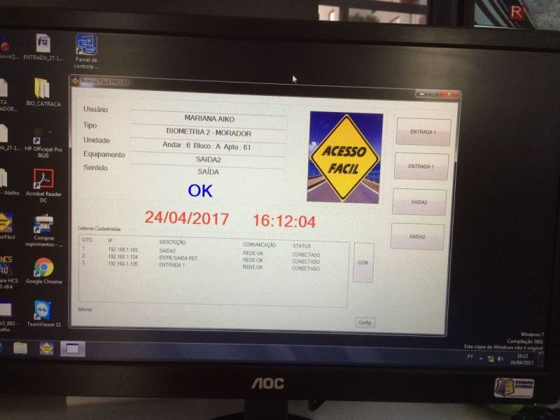 Controle de Acesso com Biometria