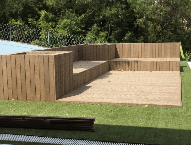 Deck de Madeira Plástica Modular