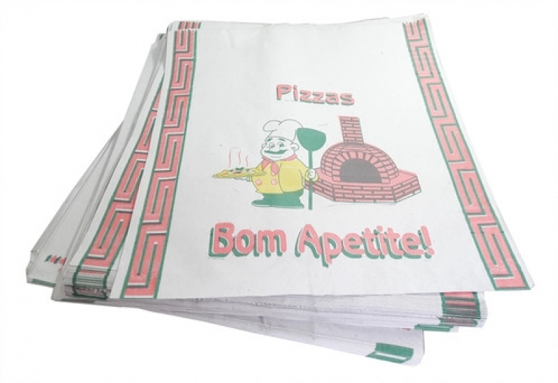 Envelope em Branco para Caixa de Pizza