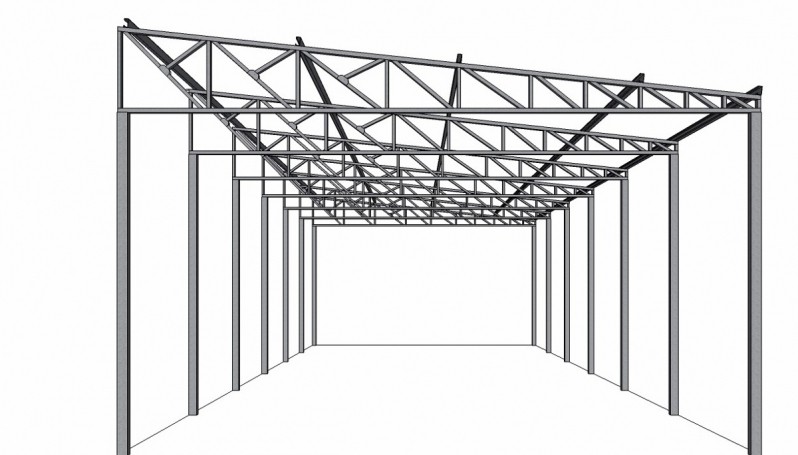Estrutura Metálica Usada para Galpão