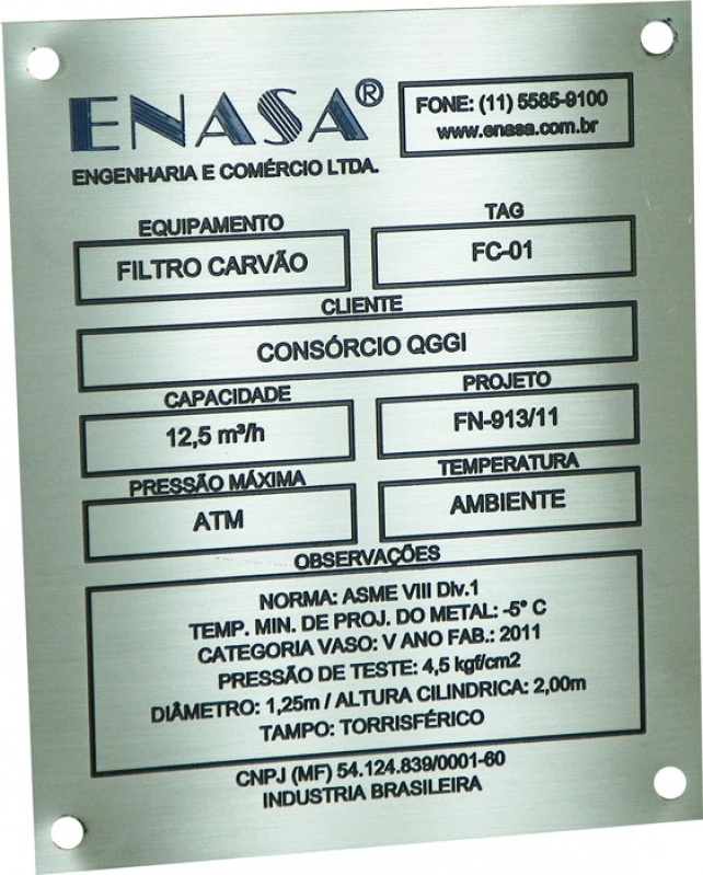 Etiquetas Identificação