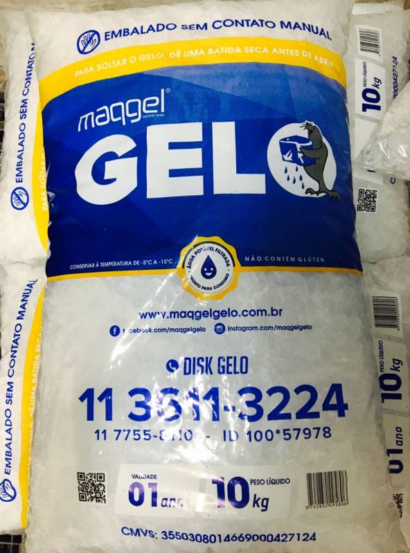 Fábrica de Gelo 5kg em Cubos