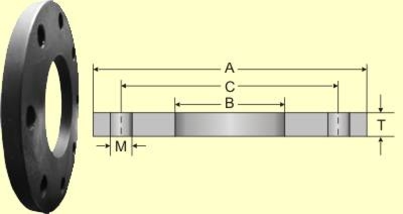 Flange Liso Roscado