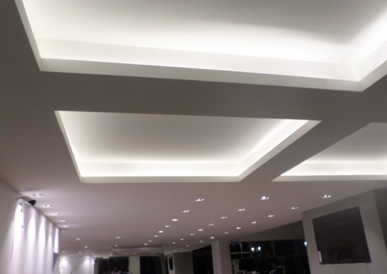 Iluminação com Gesso Sala