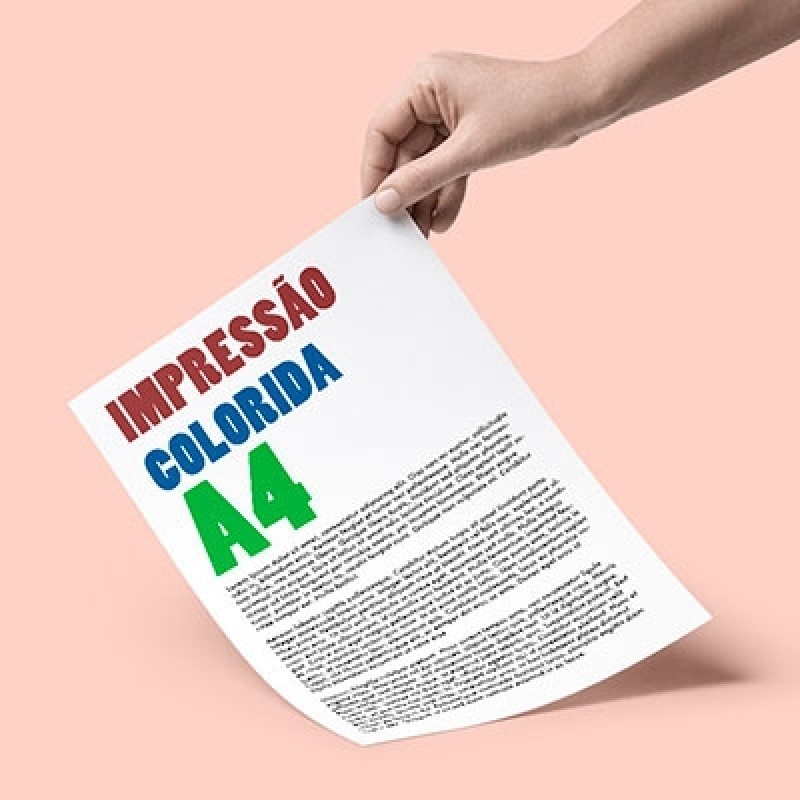 Impressão Couche A4