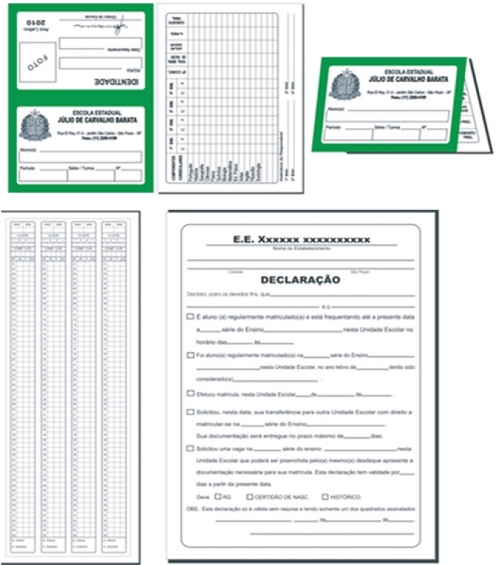 Impressão de Declaração de Escolaridade