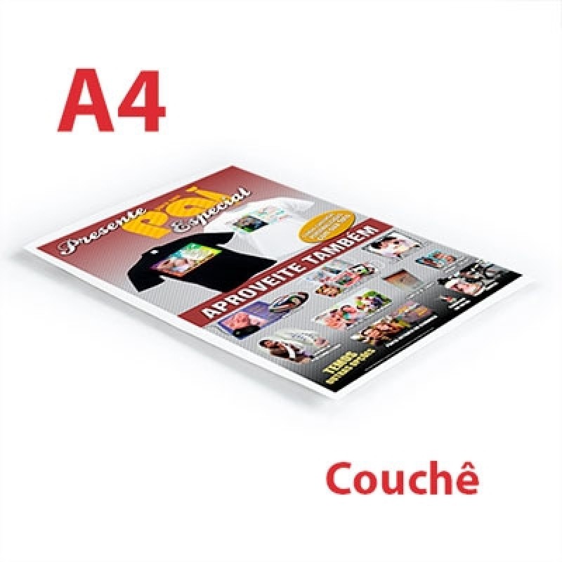 Impressão Papel Couche A4
