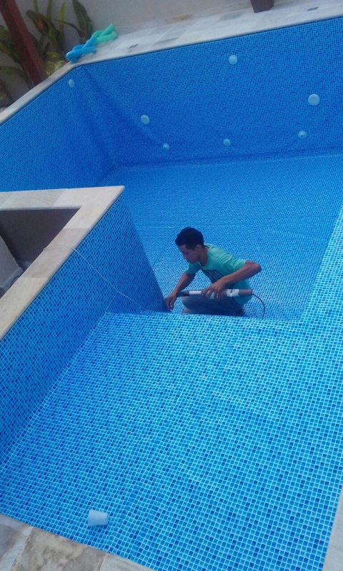 Instalação de Vinil Tramado 1.5mm para Piscina