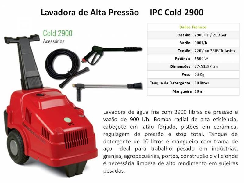 Lavadora de Alta Pressão Cold 1500