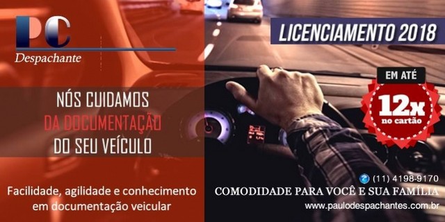 Licenciamento de Veículos Crlv