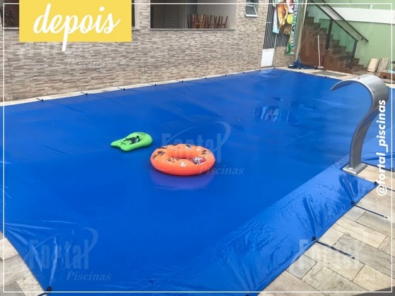 Lona para Piscina Azul