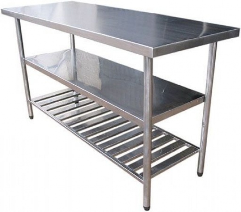 Mesa de Aço Inox para Padaria