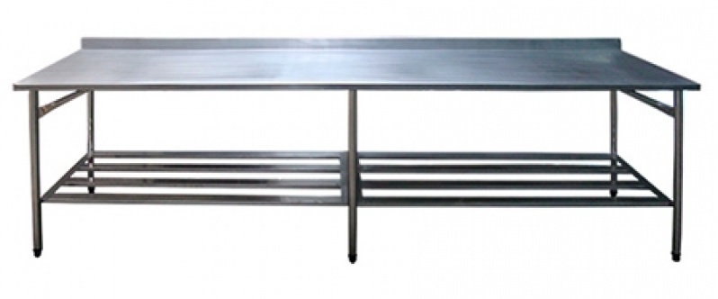 Mesa de Inox com Gavetas