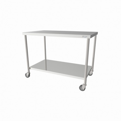 Mesa de Inox com Rodinhas