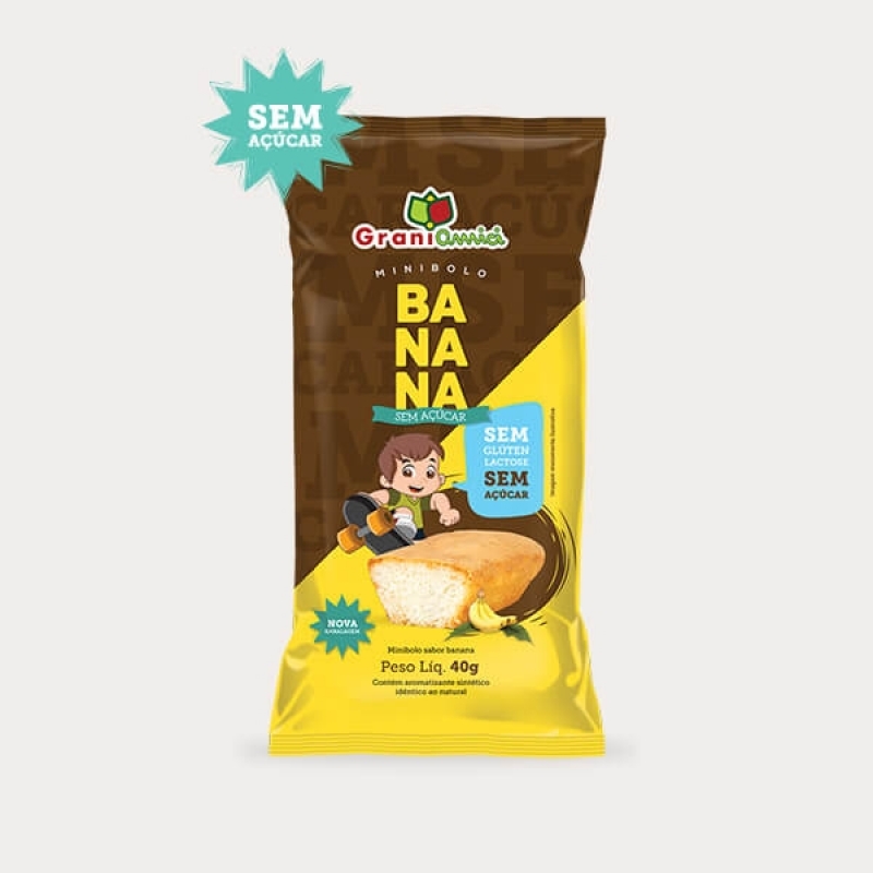 Mini Bolo Grani Amici de Banana