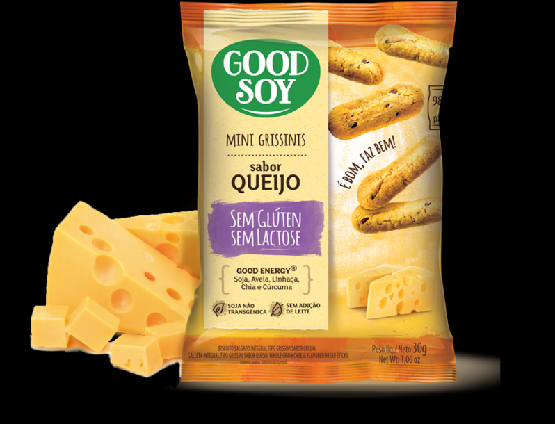 Mini Grissini Good Soy Sabor Queijo sem Lactose