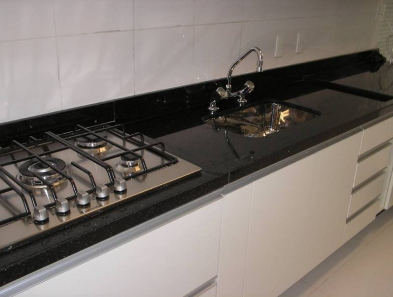 Pia de Mármore com Cooktop