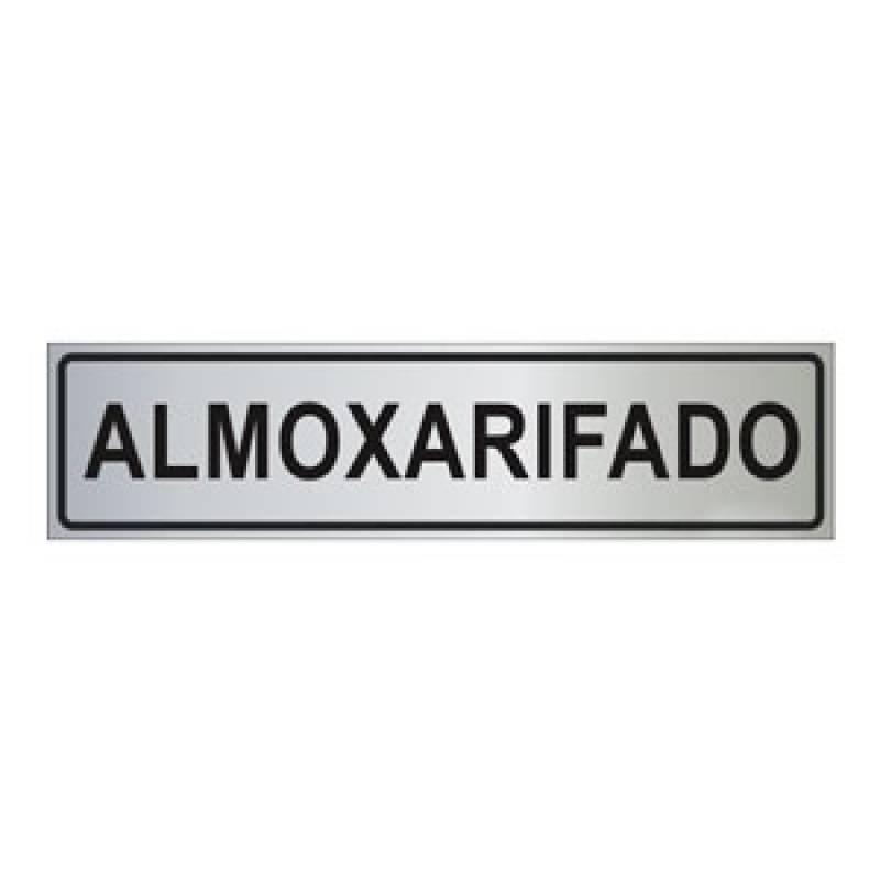 Placa de Identificação Almoxarifado