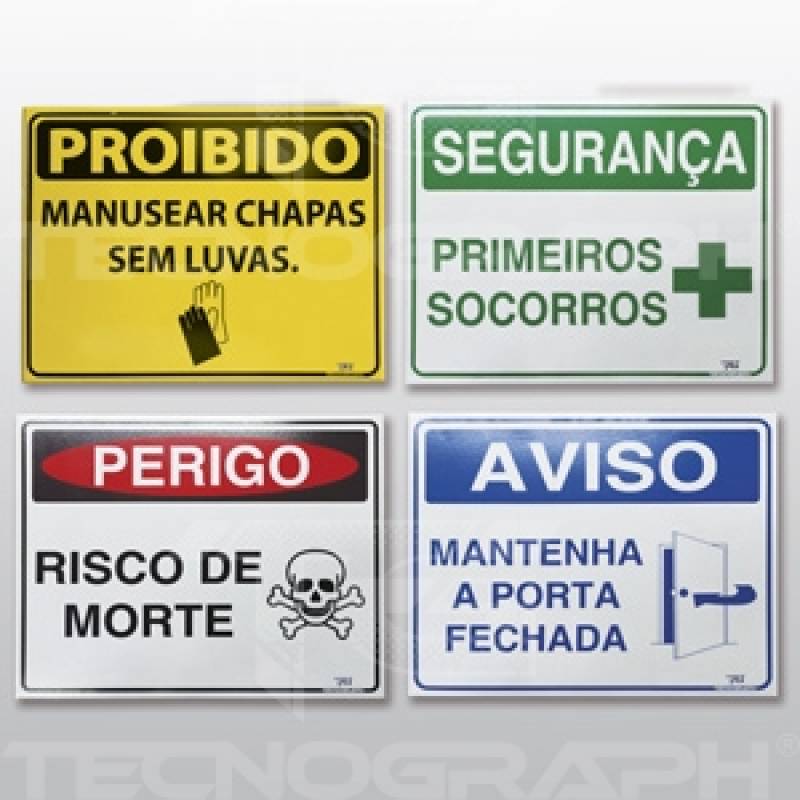 Placa de Identificação em Alumínio