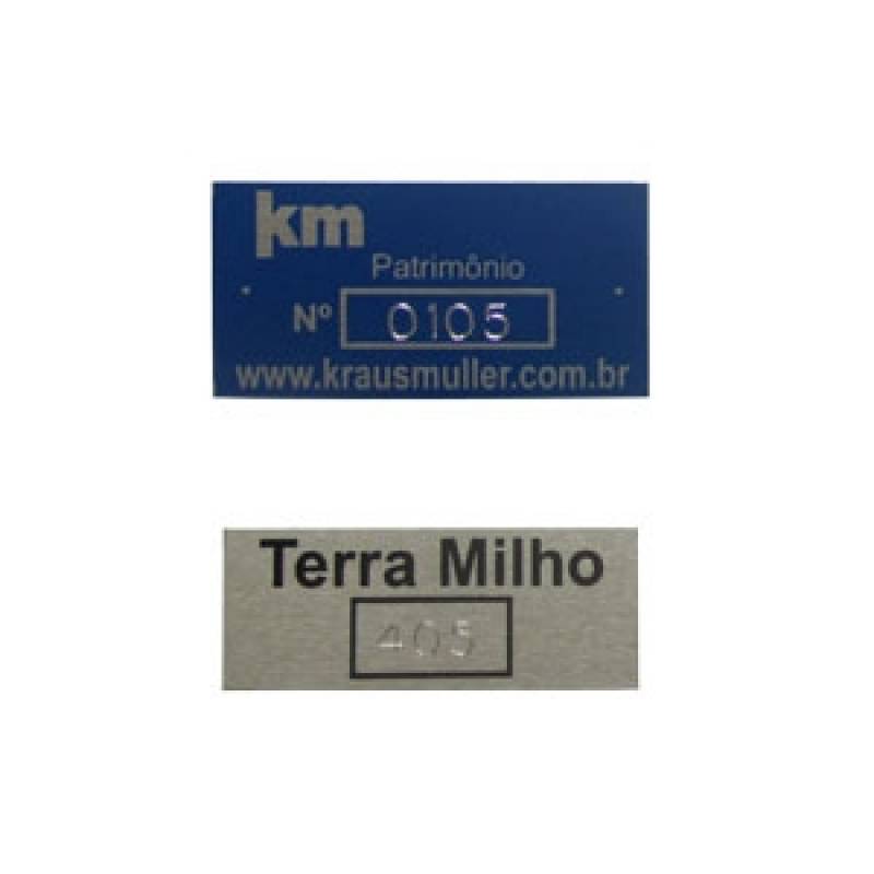 Placa de Patrimônio Personalizadas