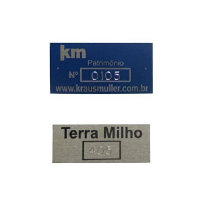 Placa de Patrimônio Personalizadas